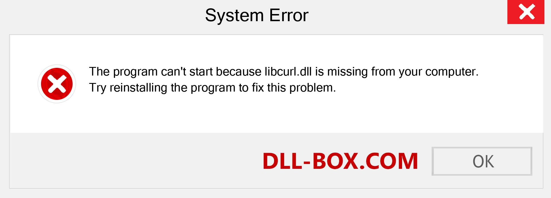  libcurl.dll file is missing?. Download for Windows 7, 8, 10 - Fix  libcurl dll Missing Error on Windows, photos, images